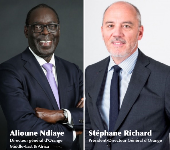Alioune Ndiaye et Stéphane Richard